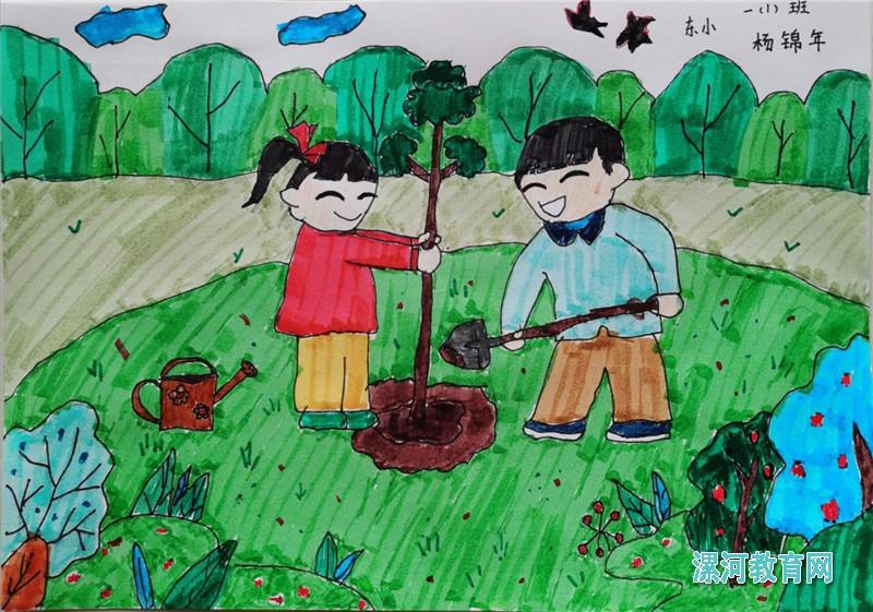 东街小学学生"植物代言"